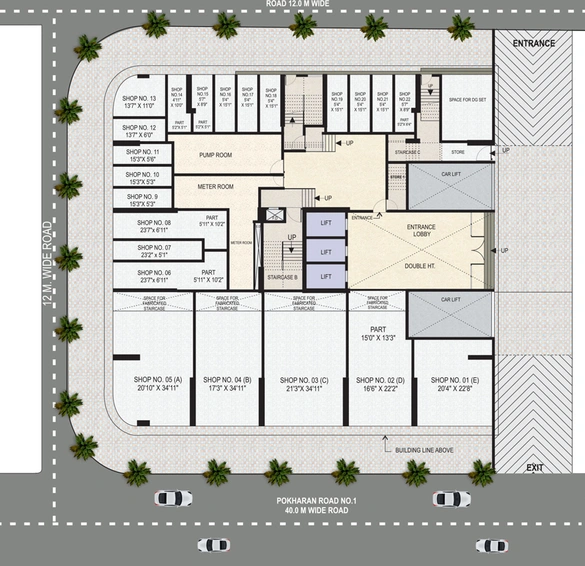 Master Plan of Maithili Pride in Vartak Nagar, Thane - Image 77066
