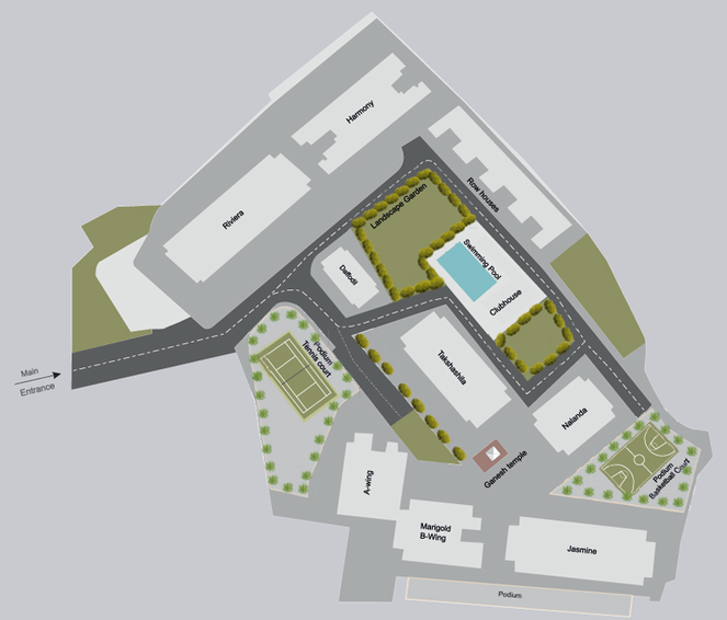 Master Plan of STG Tirupati Marigold in Kolshet Road, Thane - Image 77096