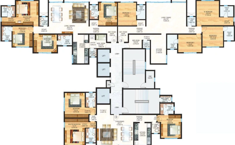 Floor Plan of Sheth Vasant Oasis in Andheri East, Mumbai - Image 25712