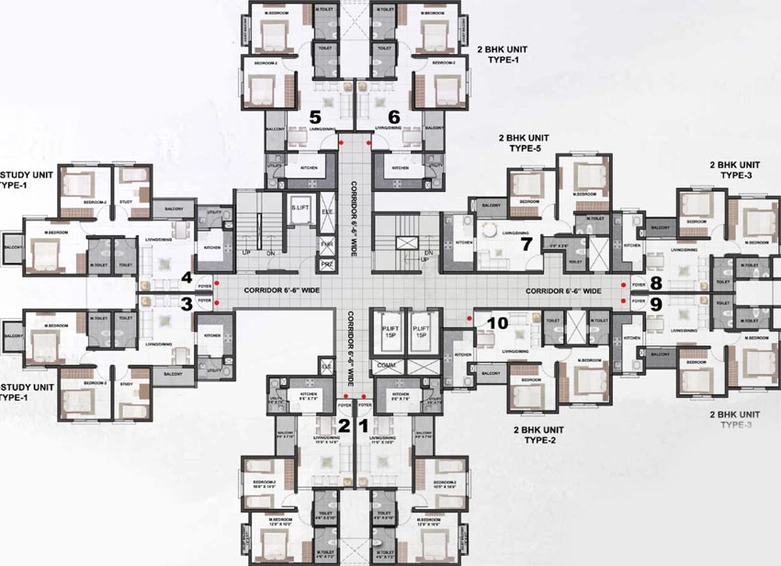 Floor Plan of Shriram WYT Field in Whitefield, Bangalore - Image 77133