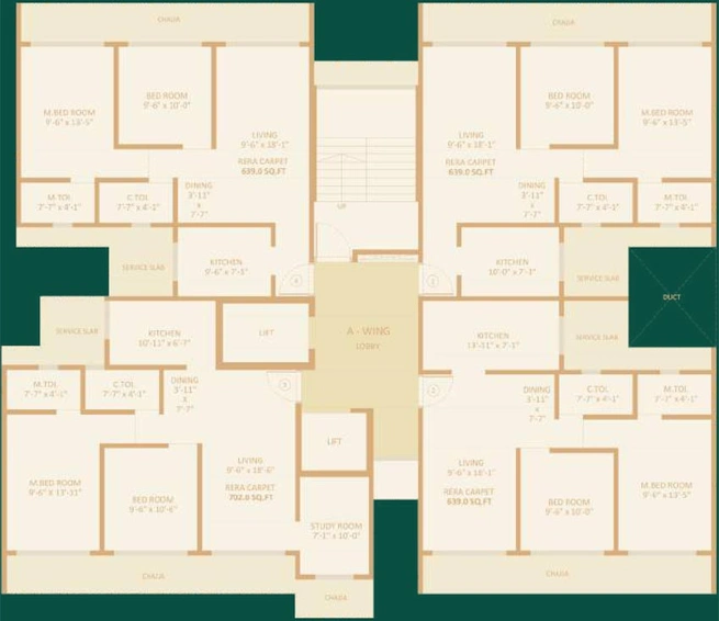 Floor Plan of Avant Heritage 5 in Jogeshwari East, Mumbai - Image 76984