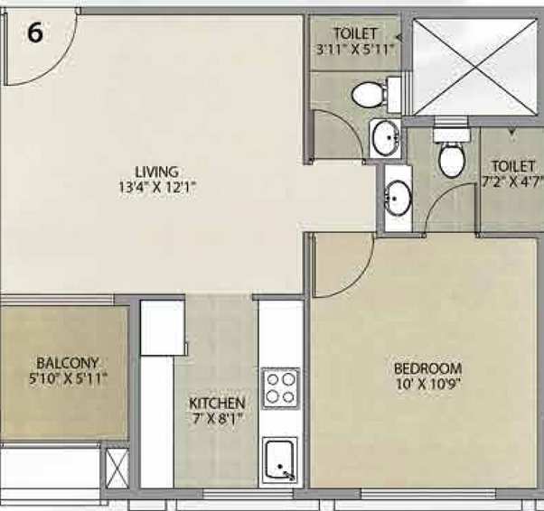 1 BHK Flat in Ekdanta 24 Karat in Kurla East, Mumbai - Image 663089