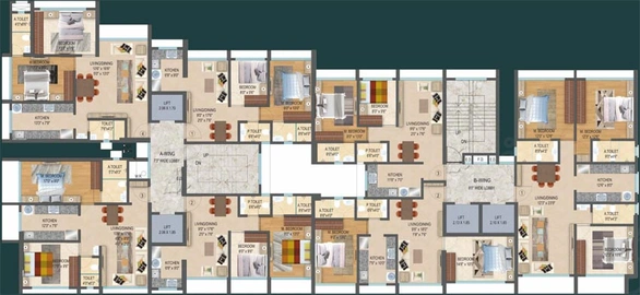 Floor Plan of LK Umang Heights in Andheri West, Mumbai - Image 76961