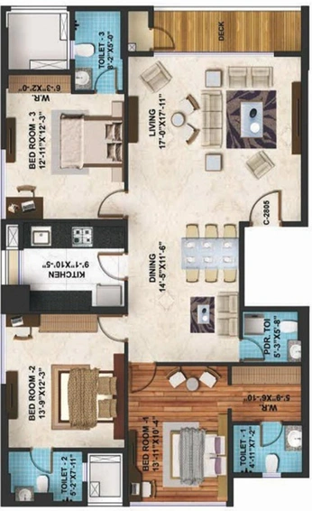 3 BHK Flat in Adani Western Heights in Andheri West, Mumbai - Image 609359