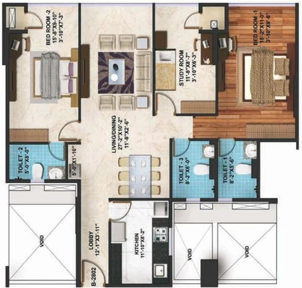 3 BHK Flat in Adani Western Heights in Andheri West, Mumbai - Image 609360