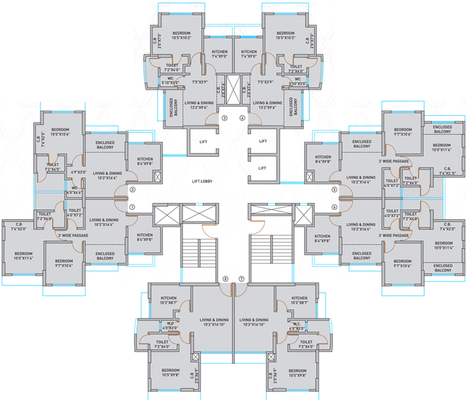 Floor Plan of Ace Homes in Ghodbunder Road, Thane - Image 77188