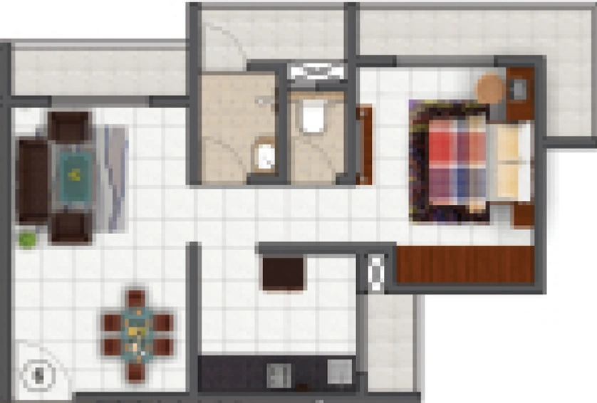 1 BHK Flat in JVM Pearl in Thane West, Thane - Image 609546