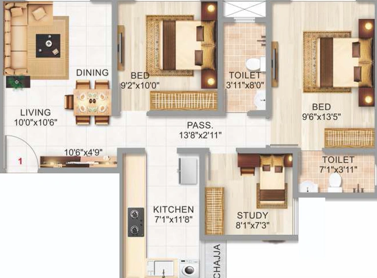 5 BHK Flat in Adityaraj Enclave in Ghatkopar East, Mumbai - Image 450209
