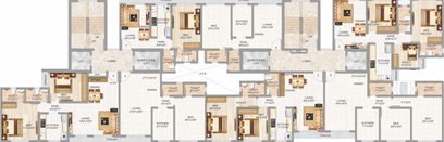 Floor Plan of Adityaraj Enclave in Ghatkopar East, Mumbai - Image 25787