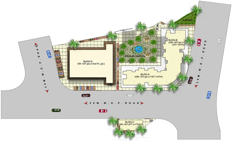 Master Plan of Kavya Residency in Thane West, Thane - Image 77209