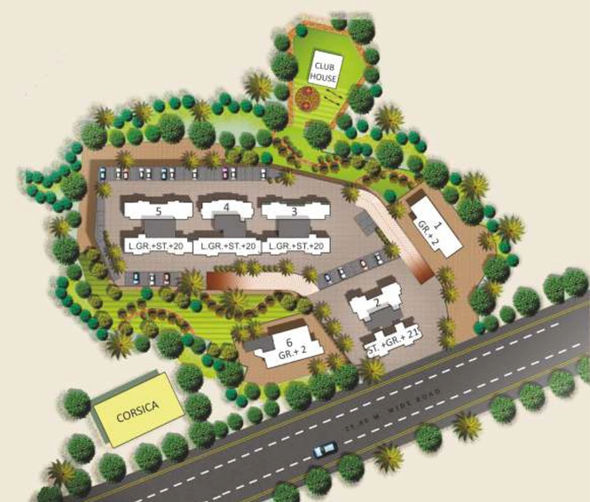 Master Plan of Rosa Oasis in Ghodbunder Road, Thane - Image 77218