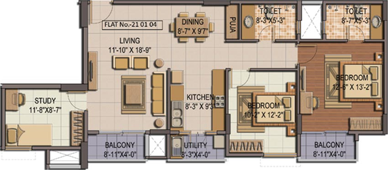5 BHK Flat in Shriram Summitt in Electronic City, Bangalore - Image 610564