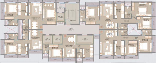Floor Plan of Veena Suyog in Malad West, Mumbai - Image 77237