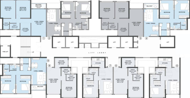 Floor Plan of L&T 77 Crossroad in Ghatkopar East, Mumbai - Image 90500