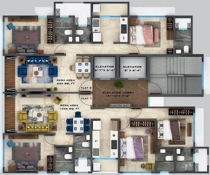 Floor Plan of Maverick Om Laxmi Sadan in Mulund West, Mumbai - Image 77433