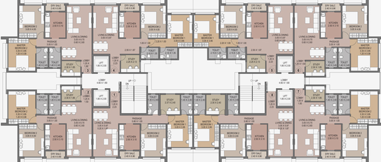 Floor Plan of AMN Hansa in Jogeshwari East, Mumbai - Image 25890