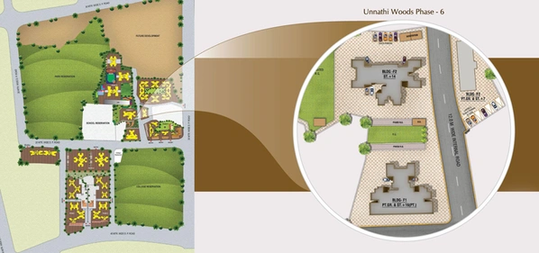 Master Plan of Raunak Unnathi Woods Phase 6 in Thane West, Thane - Image 77471