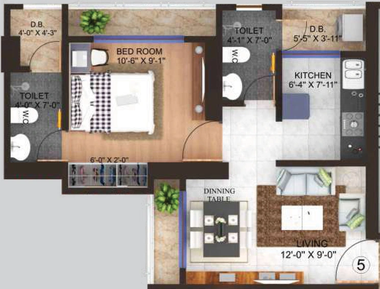 2 BHK Flat in Satyadeep Shree Sandesh Heights in Vartak Nagar, Thane - Image 615900