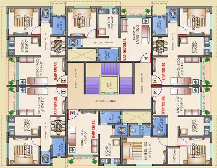 Floor Plan of Tirumala Estate in Kalher, Thane - Image 78808