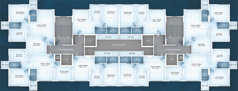 Floor Plan of Poddar Spraha Diamond in Chembur East, Mumbai - Image 77669