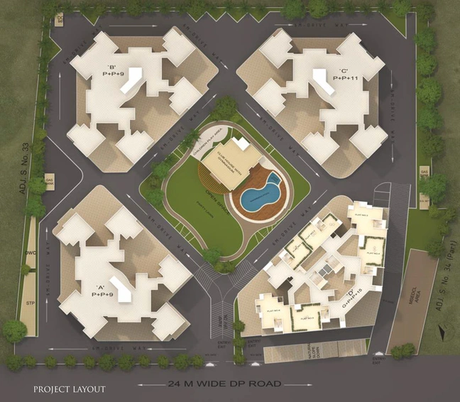 Master Plan of Rachana Beverly Hills in Baner, Pune - Image 9609