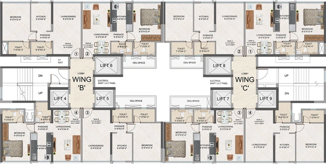 Floor Plan of Amal Vivan in Goregaon West, Mumbai - Image 25910