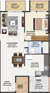 2 BHK Flat in Mahaveer Carnation in Talaghattapura, Bangalore - Image 612090