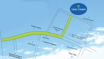 Location of JVM Twin Tower - Image 77708