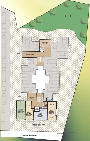 Master Plan of JVM Twin Tower in Kasarvadavali, Thane - Image 77710