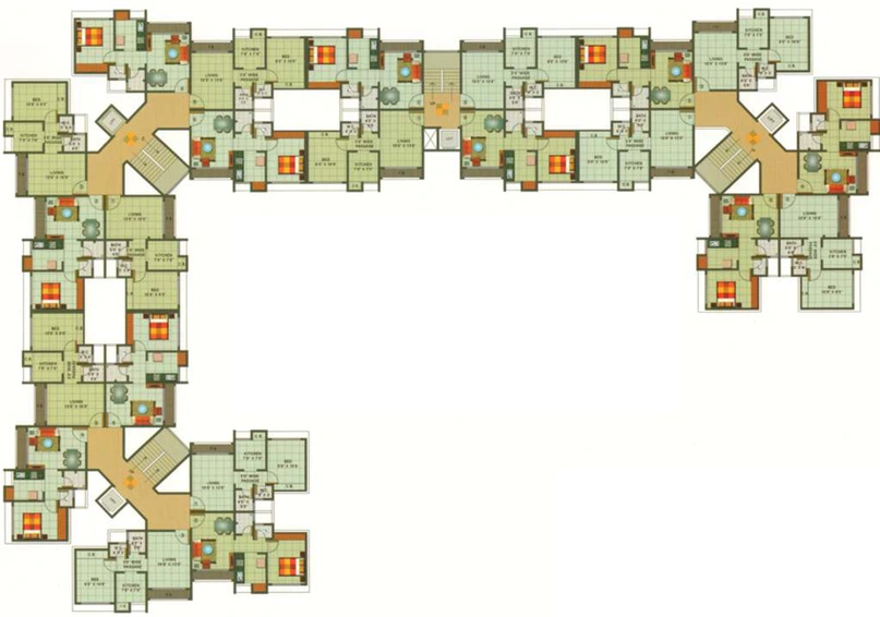 Floor Plan of Samrin Sudama Regency in Khardipada, Thane - Image 77766