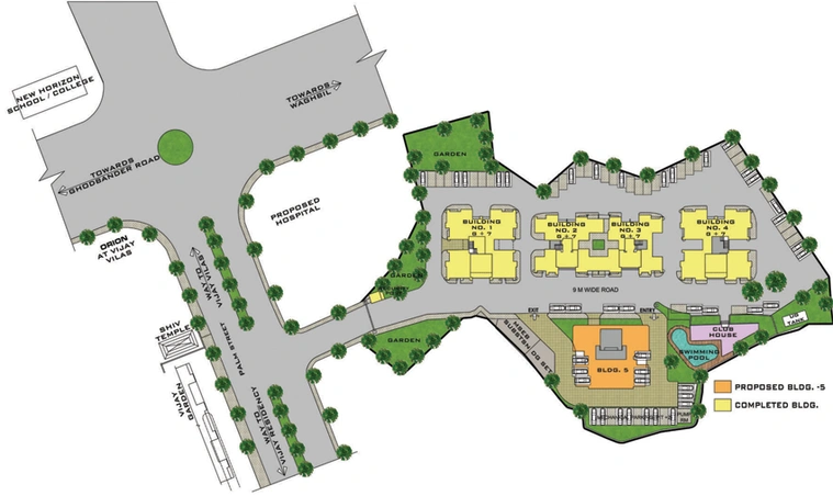 Master Plan of Vijay Vatika in Kavesar, Thane - Image 77818