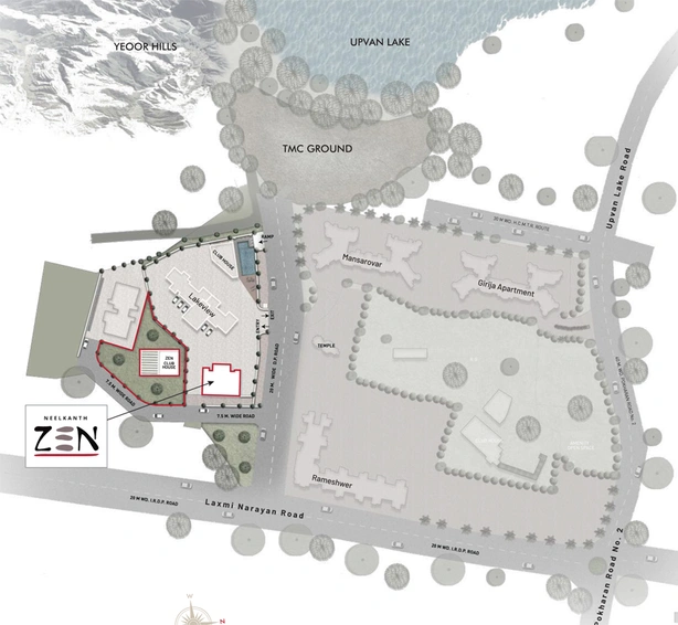 Master Plan of Neelkanth Zen in Manpada, Thane - Image 78248
