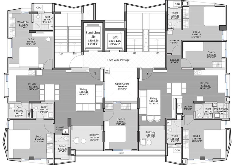 Floor Plan of Gangotree Chandrahas in Shivaji Nagar, Pune - Image 78170