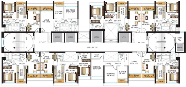Floor Plan of Neelam Supremo in Mulund East, Mumbai - Image 78029