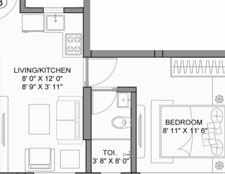 1 BHK Flat in Rajshree 11 east in Ghatkopar East, Mumbai - Image 664018