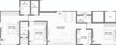 3 BHK Flat in Rajshree 11 east in Ghatkopar East, Mumbai - Image 664024
