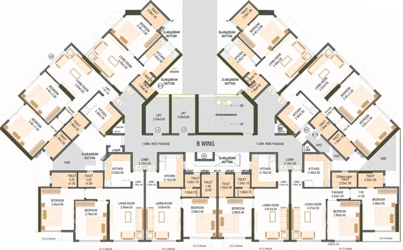 Floor Plan of Drushti Emerald in Ghatkopar East, Mumbai - Image 78060