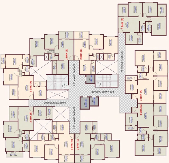 Floor Plan of Pinnacle Horizon in Chikhali, Pune - Image 78184