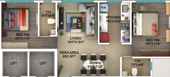 2 BHK Flat in Seema Rajdhani in Ghatkopar East, Mumbai - Image 450758