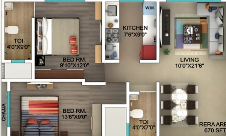 2 BHK Flat in Seema Rajdhani in Ghatkopar East, Mumbai - Image 450759