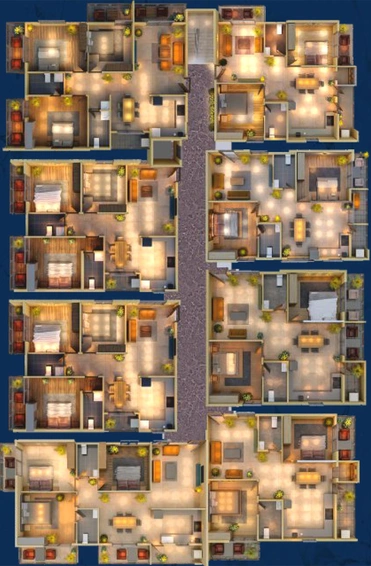 Floor Plan of Bhuvesta Lourdes Nest in KR Puram, Bangalore - Image 78288