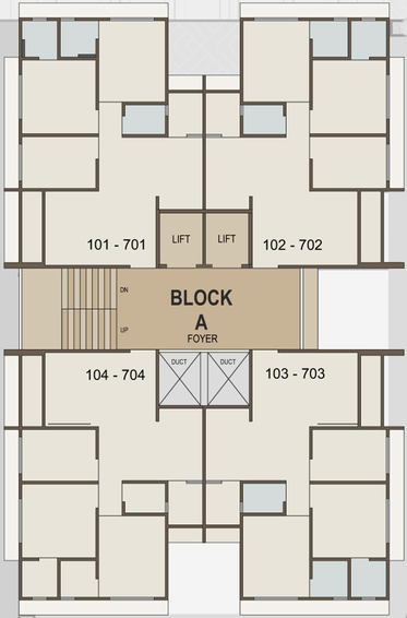 Floor Plan of Shreenath Bhagwat Elegna in Narolgam, Ahmedabad - Image 78280