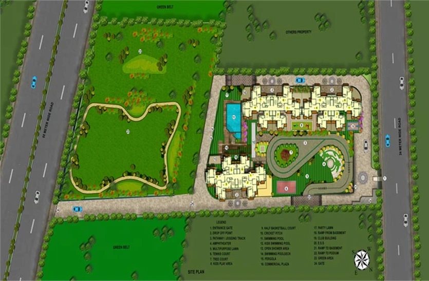 Floor Plan of SRPL Flora Heritage in Sector 1, Greater Noida - Image 91676