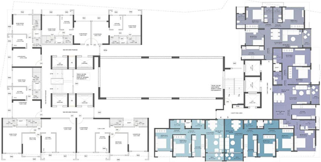Floor Plan of Sajay Avenue 18 in Bandra East, Mumbai - Image 78327