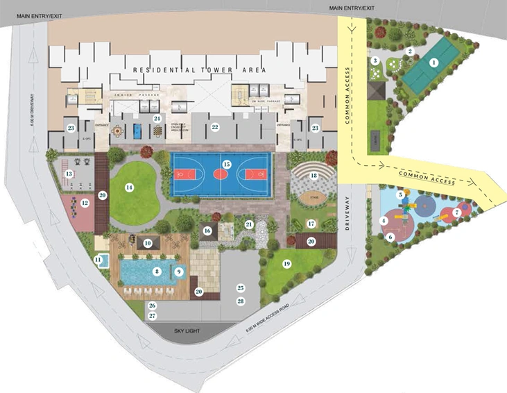 Master Plan of Dosti Eden in Manpada, Thane - Image 122480