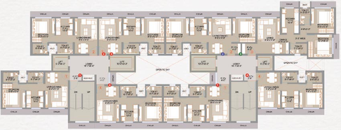 Floor Plan of Veena Smart Homes in Kandivali West, Mumbai - Image 94315