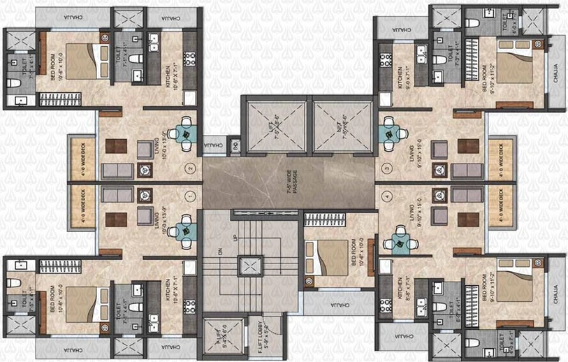 Floor Plan of Shraddha Shivkunj in Jogeshwari East, Mumbai - Image 78400