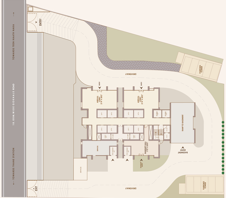 Master Plan of STG Star Living in Teen Hath Naka, Thane - Image 122796