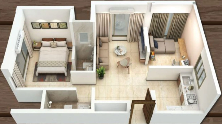 2 BHK Flat in Abhyudaya Star Right Heights in Vikhroli East, Mumbai - Image 773758