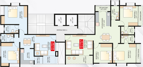 Floor Plan of Swojas Advait in Shivaji Nagar, Pune - Image 78665